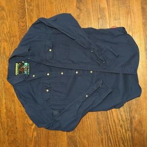 Chubbies medium navy blue flannel